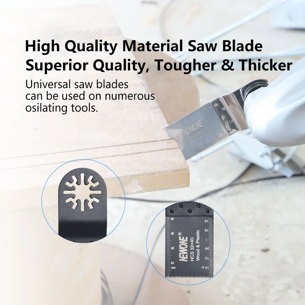 NEWONE Oscillating Saw Blades Multi Tool Accessories Renovator for Fein,Multi-Master,BOSCH Trimmer Power Tools