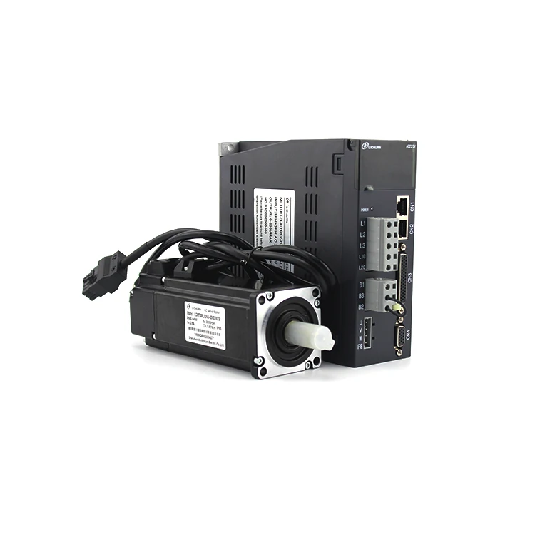 Горячая продажа Ac сервопривод мотор комплект 600 Вт Мотор тормоз с Драйвером