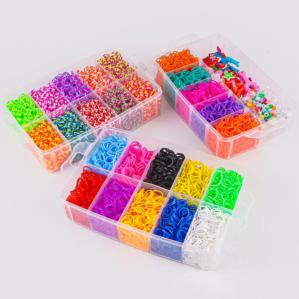 15000+ Loom Rubber Bands Kit in 25 Colors DIY Friendship Bracelet Making Kit for Kids Gifts Girls Loom Bands Starter Set