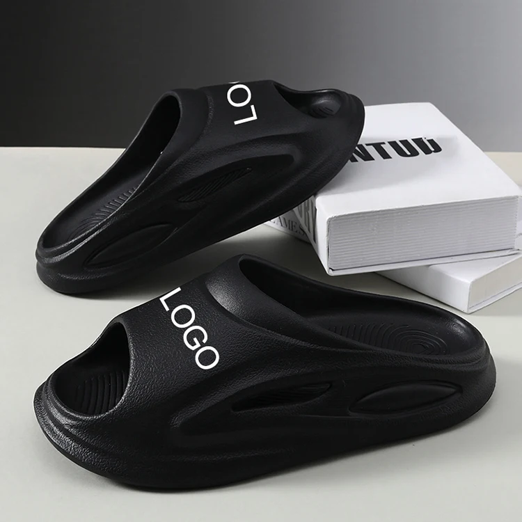 Unisex Summer Breathable Outdoor Beach Open Toe Sandals Platform Foam Pillow Slides EVA Sneaker Slippers