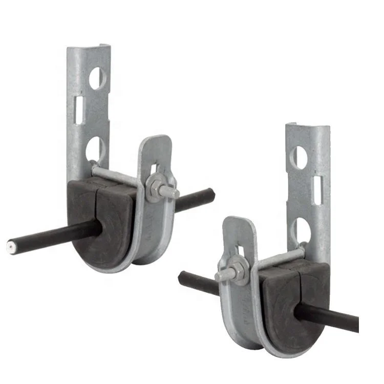 ADSS Galvanized Steel J Hook Suspension Clamp Short Span 100m Aerial for Round Cables