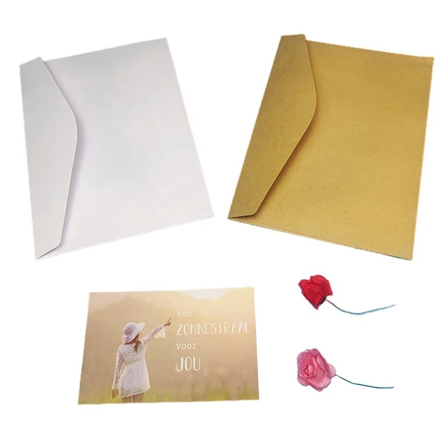 Custom SizeA7 A4 B5 B6 C5 C6 C7 DL ZL Greeting Card Business Letter Gift Packaging Envelopes White Paper Envelope
