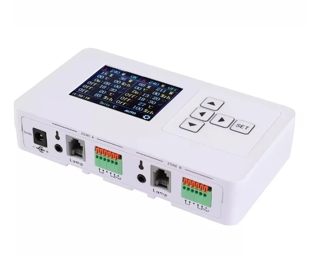 LED Grow Light Dimmable Controller RJ14 For Controllable Electronic Ballasts Adjust Power App Wifi Sunrise Sunset Remote Indoor