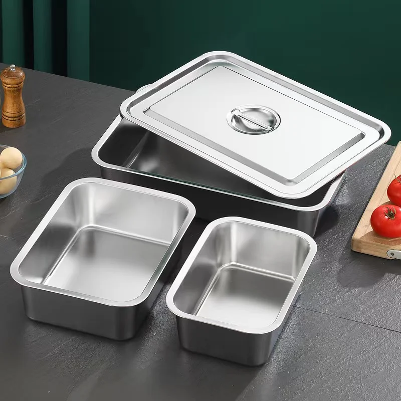 Nansheng Non Stick Smooth Surface Never Absorbs Odor Stainless Steel Cat Litter Box Metal Litter Pan for Cat Rabbit