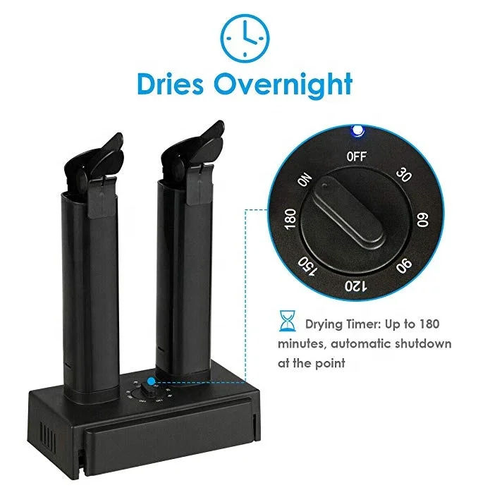 
SD-120T 3H Timer Thermal Shoe Boot Dryer with stretchable tubes 