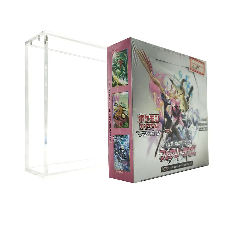 Wholesale Japanese booster box uv ioresistant custom acrylic plexiglass booster box case for Japanese booster box