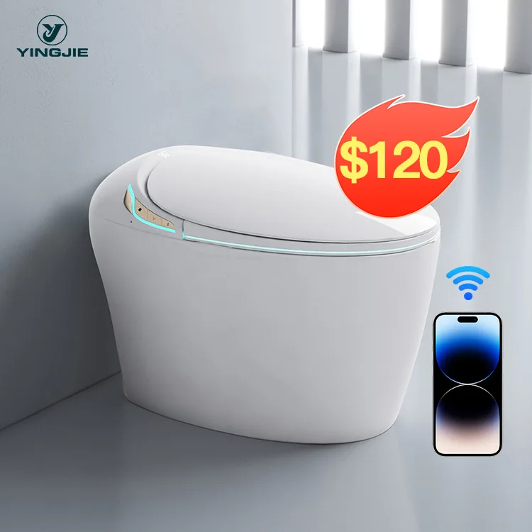 china electric commercial intelligent toilet automatic wc one piece toilets for the elderly
