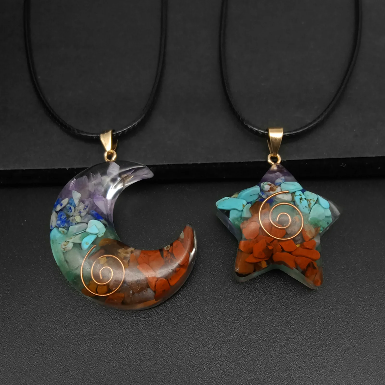 Wholesale New Design Natural Stone Pendant Crystal Necklace Accessories Women Jewelry Pendant