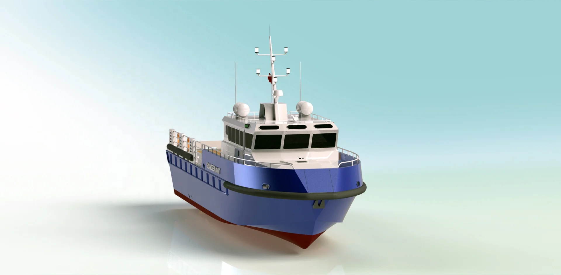  Морской Алюминиевый морской скоростной лодка Grandsea 22 м для продажи в