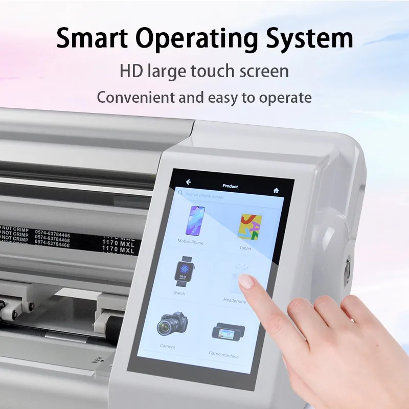 Mobile Phone TPU Hydrogel Screen Protector Film 3D Relief Colorful Cut Sticker Screen Protector Cutting Cutter Machine