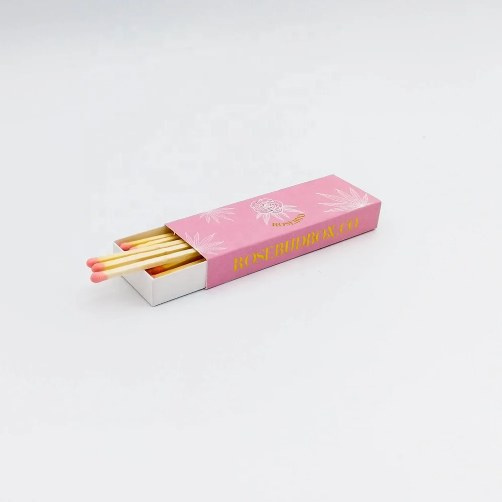 Matchbox Cheap Bulk Safety Matches Custom Wholesale Safety Pink Wood Matches natural matches