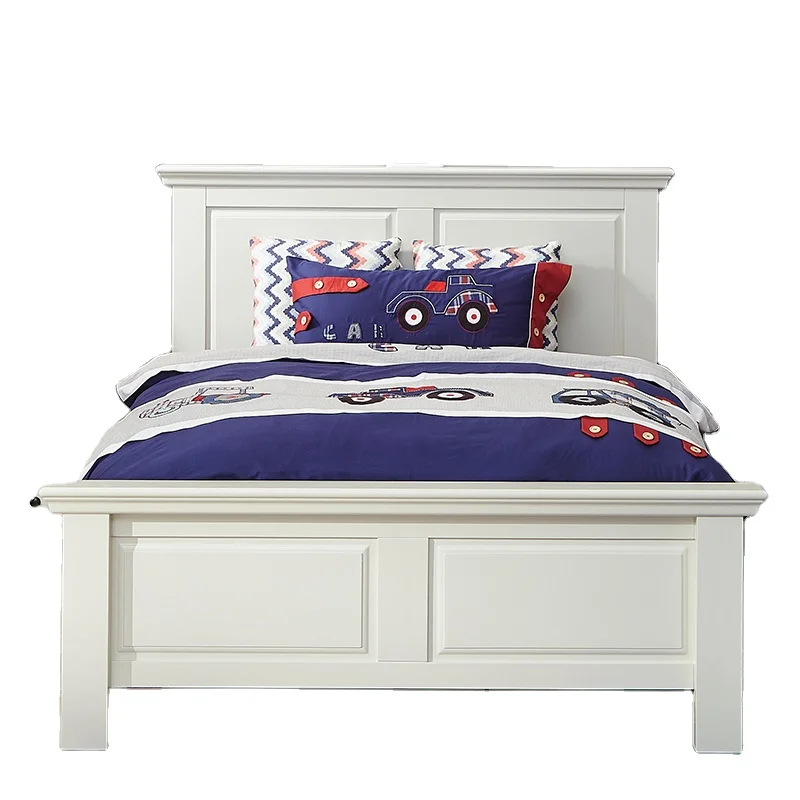 
Nordic modern style single chilren beds solid wood frame baby kids bed room furnitures children bed for kids 