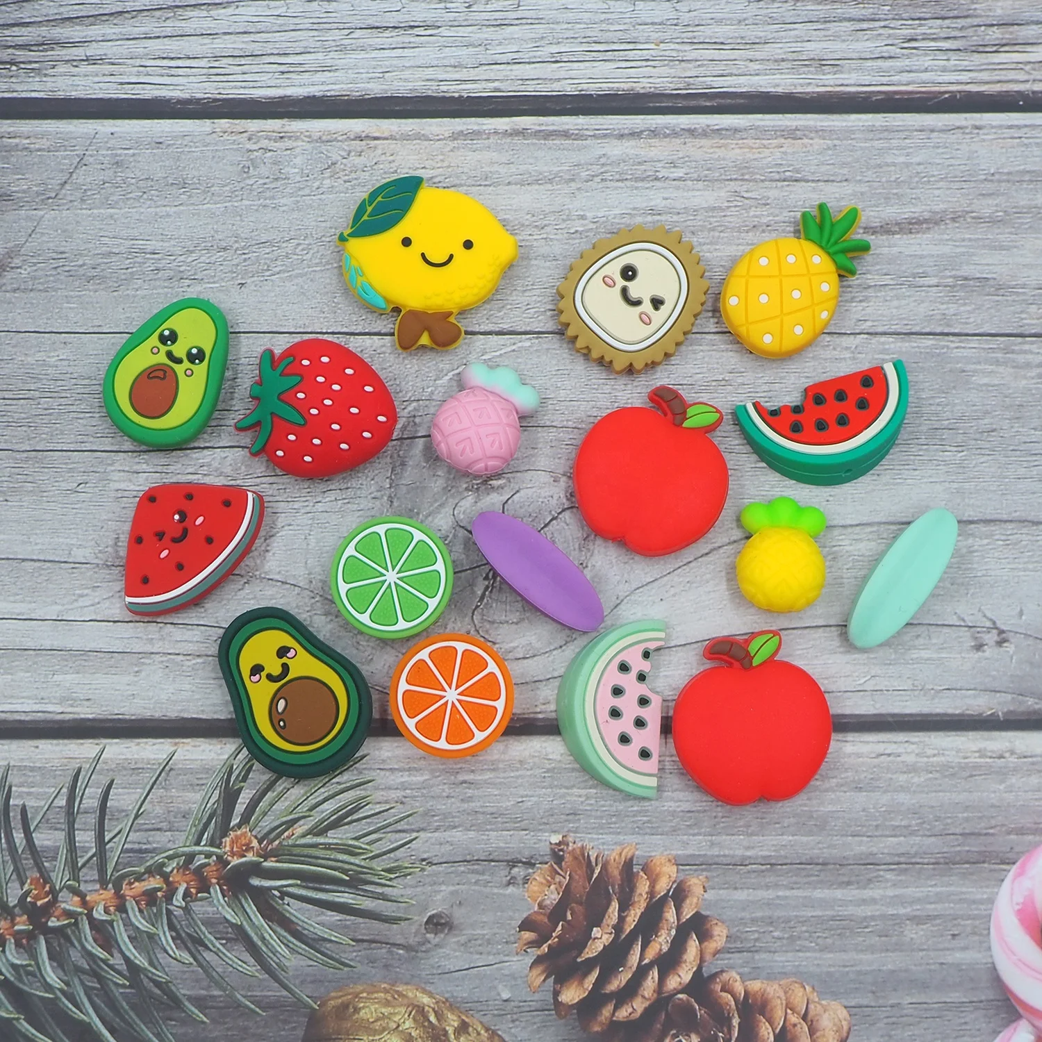 Hot Food Grade Silicone DIY Pacifier Chain Bead Newborns Teething Toys Jewelry Accessories Pill Silicone Beads Focal