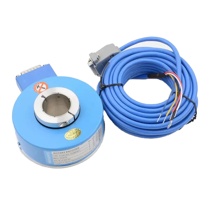 High Ppr E100H30C 15mm Through Hole Rotary Elevator Encoder for Motor Elevator CNC Automation Machine Host Encoder
