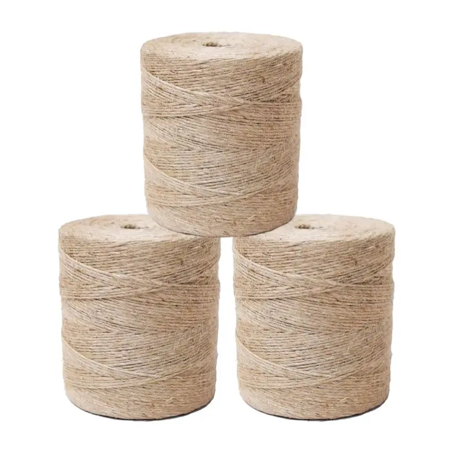 Wholesale Factory Manufacture 100% Natural Jute Yarn High Standard Quality Export Oriented Wholesale Jute Yam Raw Jute Material