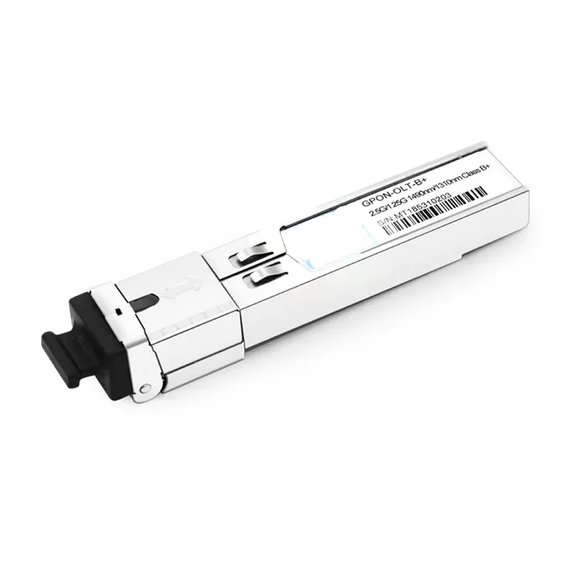 Transceiver Module -GPON-OLT-B+ GPON OLT SFP TX-2.5G/RX-1.25G, TX-1490nm/RX-1310nm, Class B+, 20km, SC, SMF, DDM