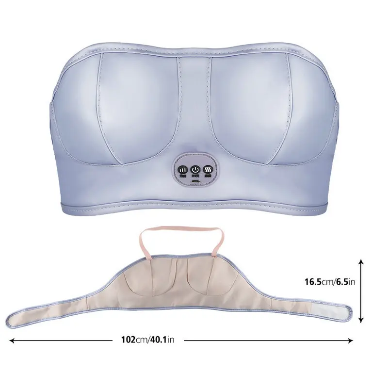 Electric women breast enhancement massage machine bra vibrating lactation massager