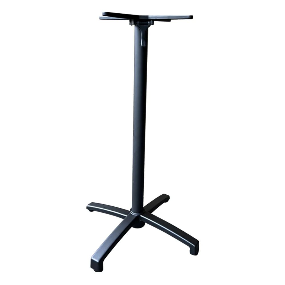 High Quality Cast Aluminum Metal Cross Table Base Cafe Furniture Leg Bistro Bar Base Table Legs
