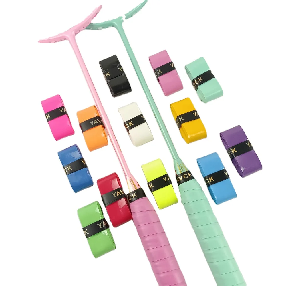 High Quality Laminated Adhesive Badminton Racket PU Overgrip Sweat Absorption Badminton Racket Grips Tape