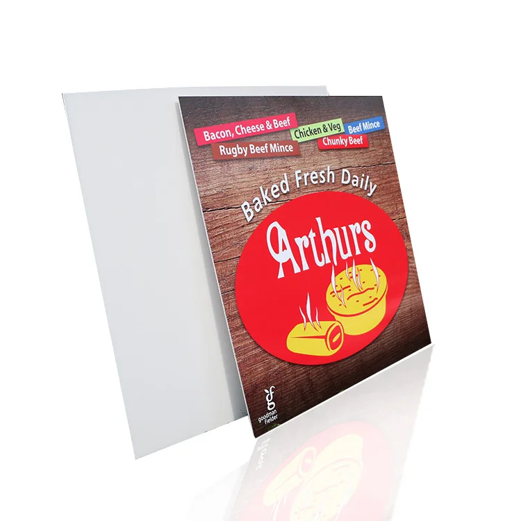 High Performance Manufacturer UV Print Die Cut Sign Design Advertising Mobile Board poly prop sign