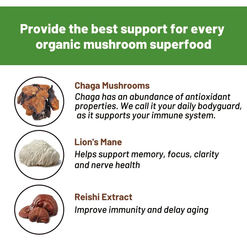 Частная торговая марка Ganoderma кофе черный растворимый гриб экстракт порошка органический льва Грива Гриб