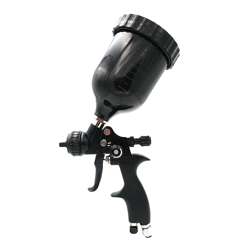 Black plastic Hopper automatic spray painting gun  air  painting spray gun for car or robot