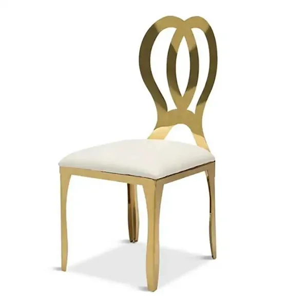 2024 wholesale event chair dubai metal gold high quality modern luxury wedding chair with cushion