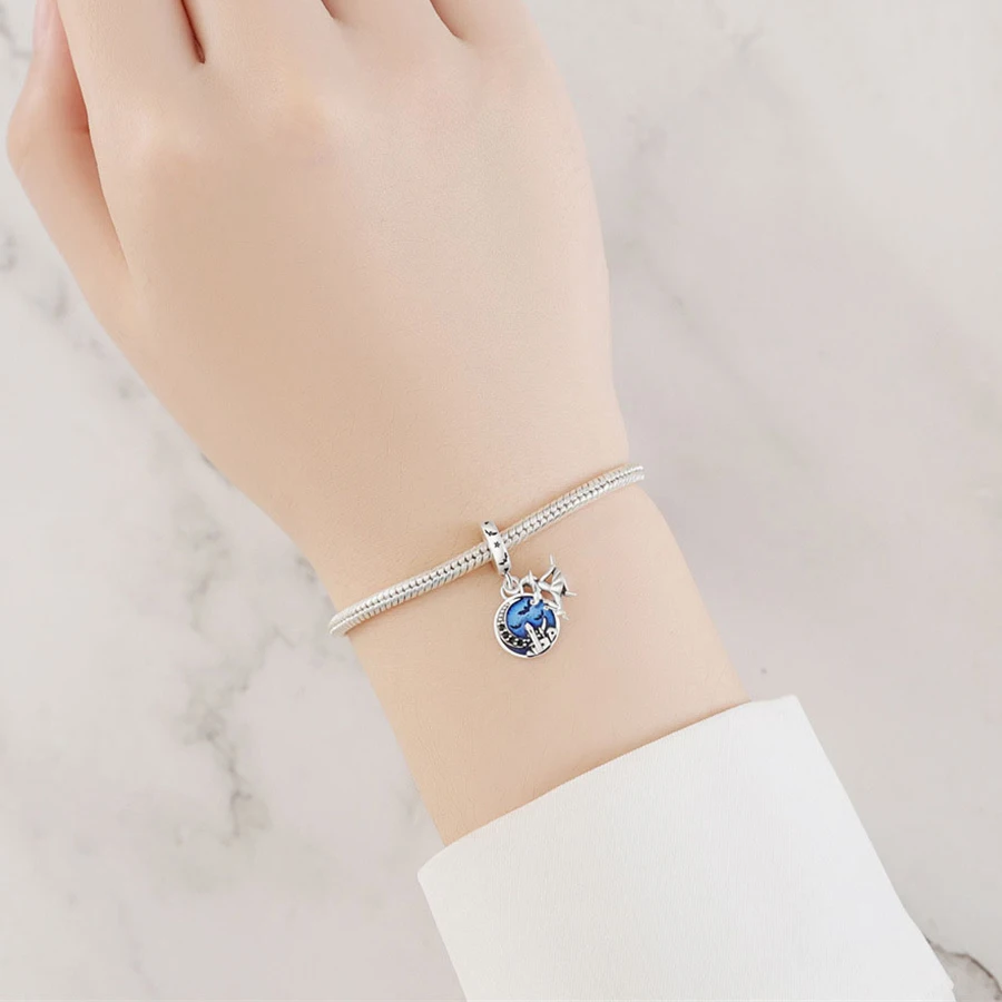 New Arrival High Quality Fine Charm Bracelet Necklace DIY Jewelry Accessories S925 Silver Zircon Beads Pendant Collection