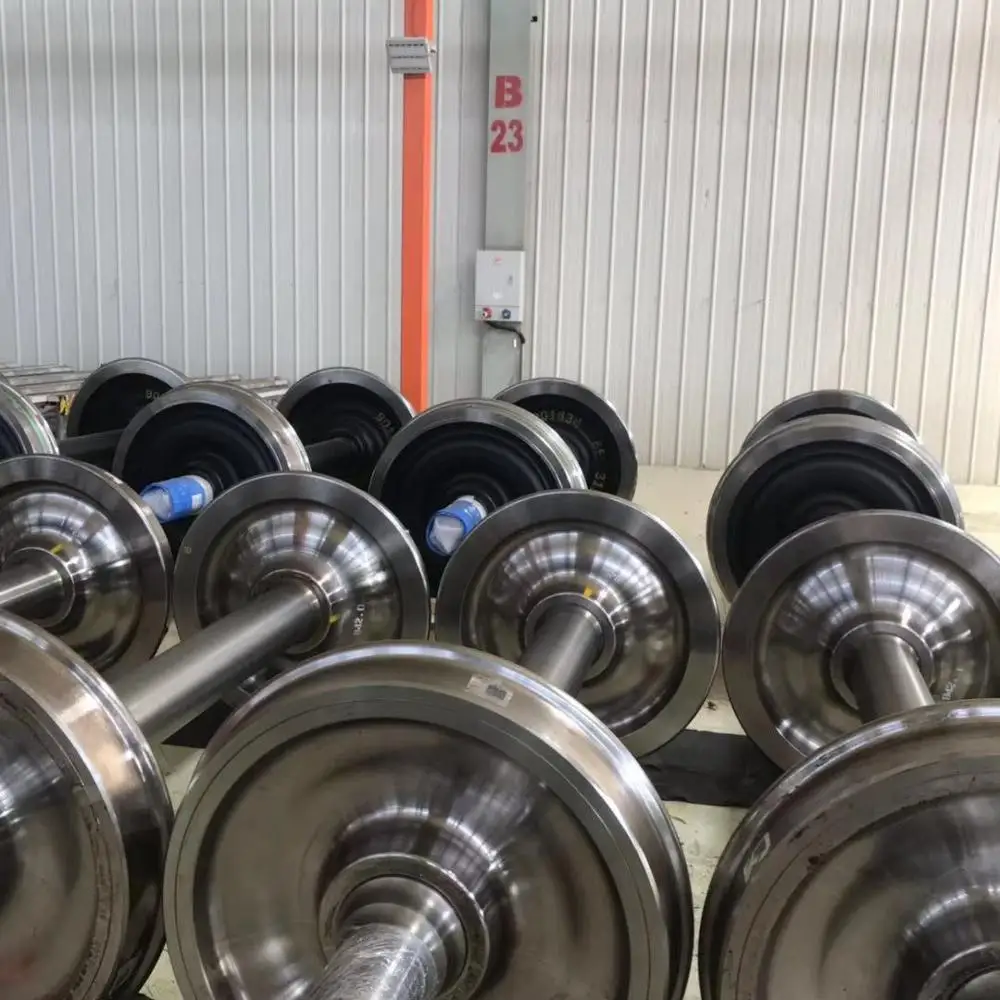 Forged locomotive wheelset and train wheel for hot sale