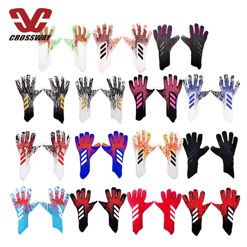 Custom Logo Football Gloves Training Soccer Sports Best Goalkeeper Latex Gloves Soccer Gloves
