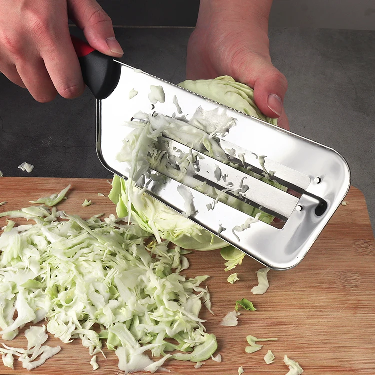 Double 2 Slice Blade Vegetable Cutter Cabbage Onion Shredder Knife Cabbage Durable Vegetable Slicer Cutter