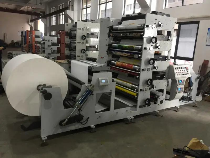 High Speed PVC UV Stack Foil BOPP PE Label Paper CUP Plastic Film Bag 2 6 8 4 Colour Flexographic Flexo Printing Machine Price