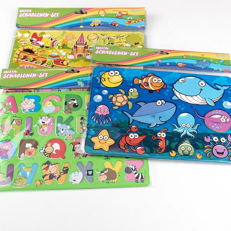 2022 китайский новый дизайн, пластиковый трафарет для рисования для детей, шаблон для обучения, рисования