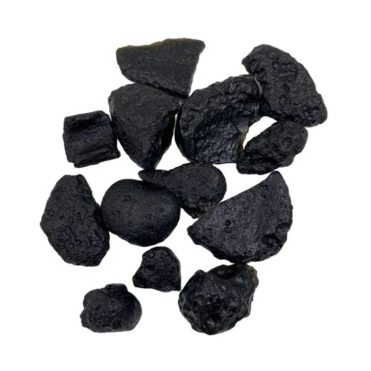 Wholesaler healing stone black meteorite mineral specimen original stone