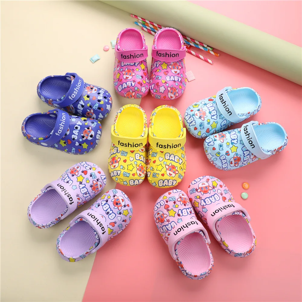 
Children Toddler EVA Factory Customized Logo Kid Garden Clog Shoes Little Girls Slippers New Croc Shoes for Boys 