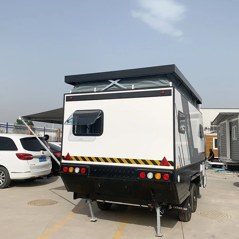 Лидер продаж, скользящий Переносной Домашний фургон awing, семейный туристический фургон для кемпинга на открытом воздухе с двухъярусными кровати