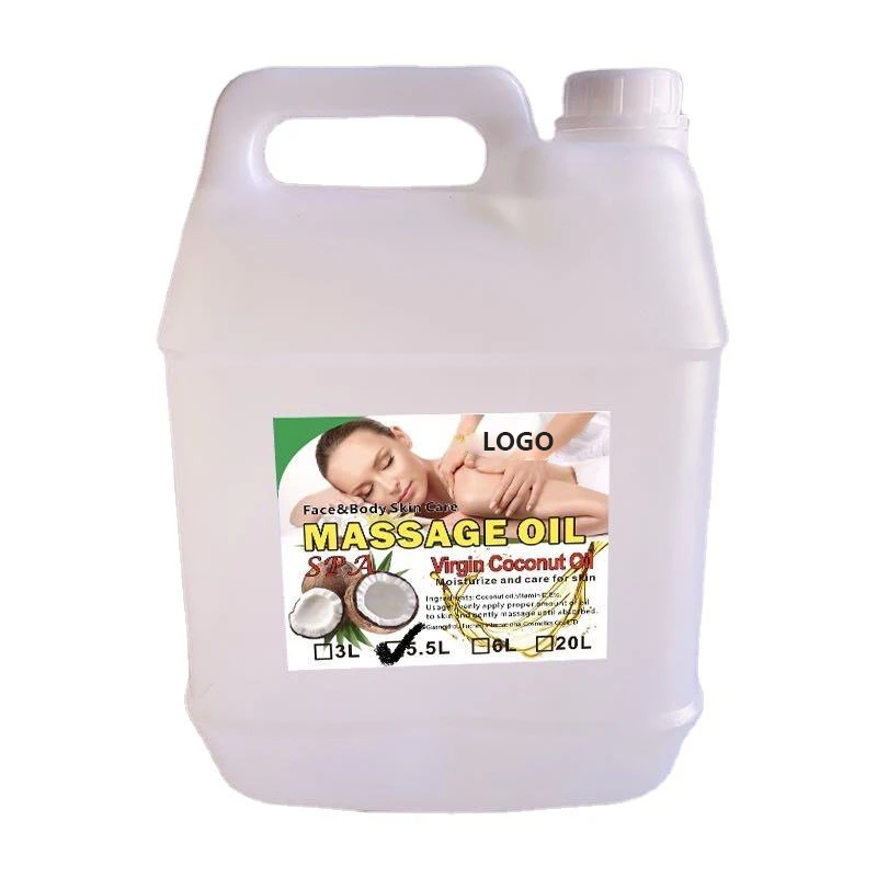OEM ODM Private Label 5.5L Black Seed SPA Massage Oil Sea-buckthorn Essential Oil For Skin Care Moisturizing Oil