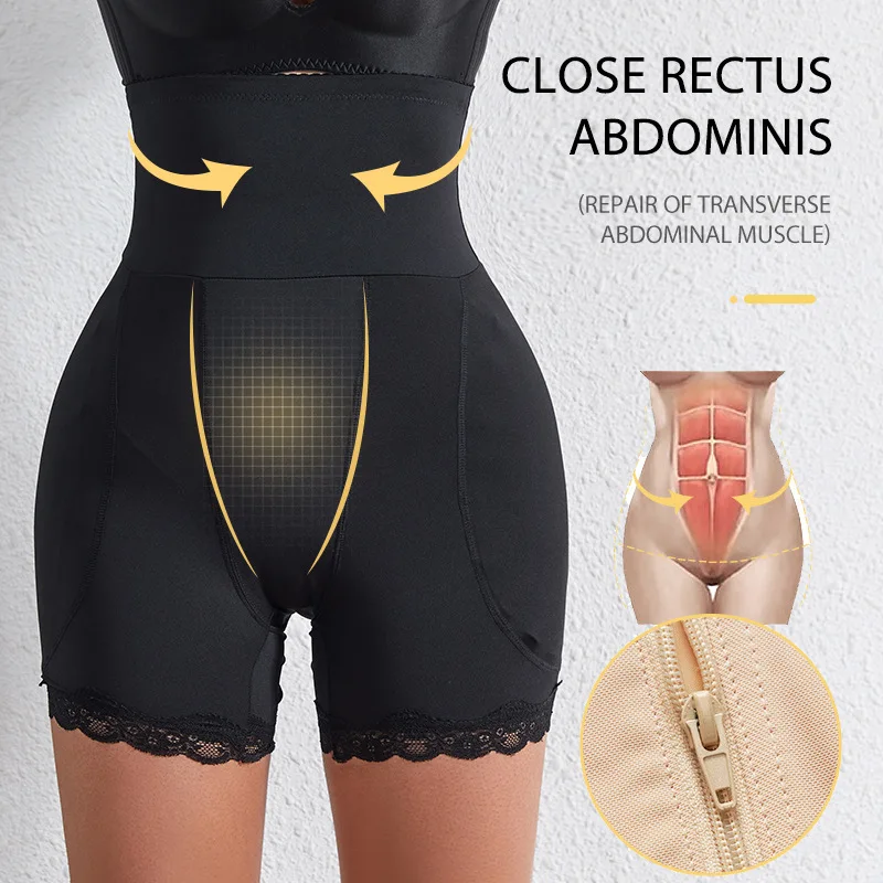 Plus Size High Waist Slimming Corset Hip Pads for Women Tummy Control Underwear Padded Butt Lifter Body Panties Shapewear Women