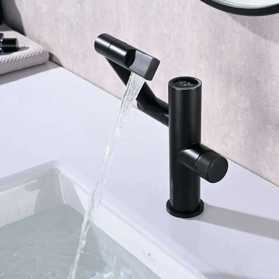 Modern Design Digital Corner Shower Unit Electronic Smart Taps Faucets For Water Heating With Digital Display