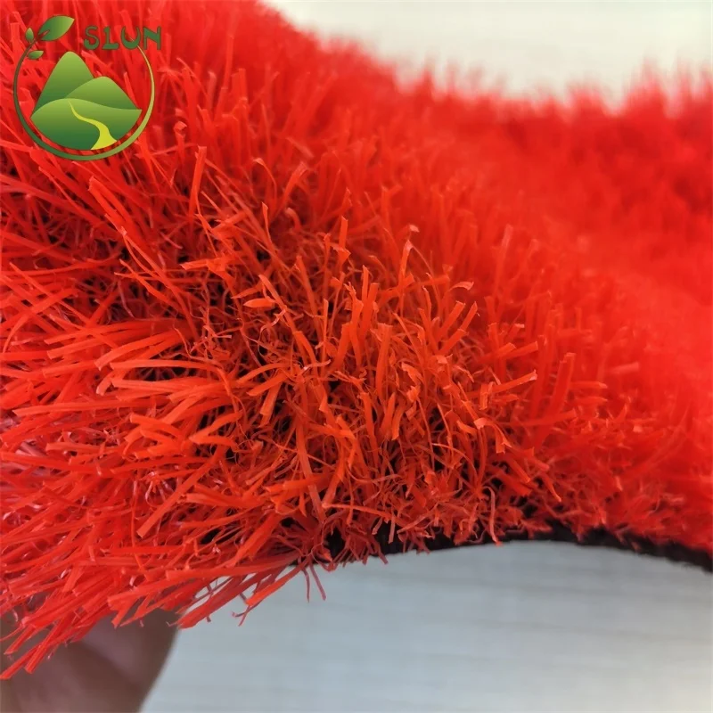 High quality 35mm synthetic sports turf UV-resistant colored landscape turf for playgrounds and shopping malls
