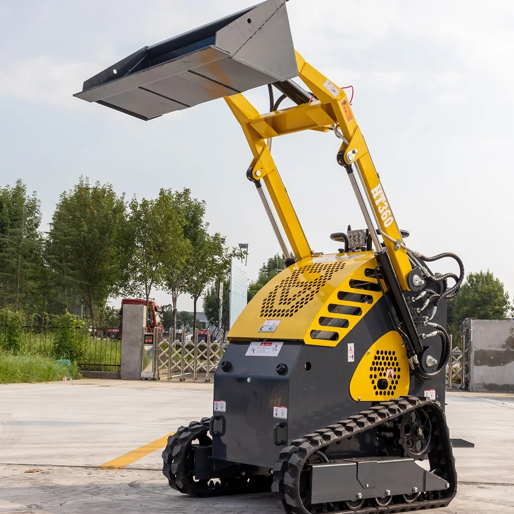 Hot sale 50hp diesel engine skid steer loader track skid steer loader with auger hammer Attachment