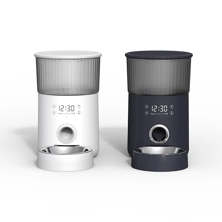 microchip timed food feeder smart microchip automatic pet feeder4L automatic cat feeder
