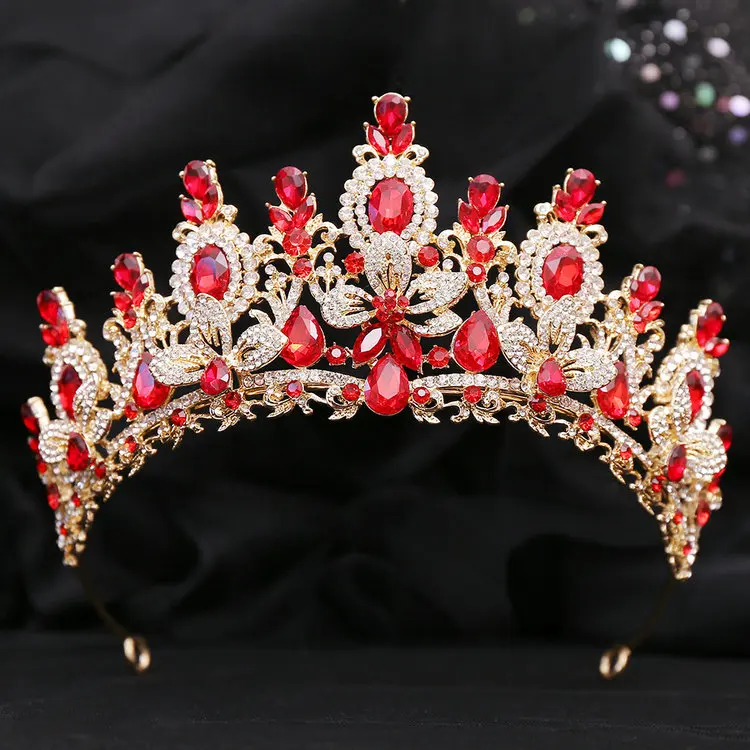New arrival  flower crown high quality bridal hair accessories crystal wedding tiara crown for woman