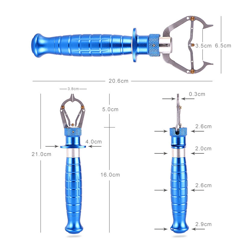 2019 Innovative design fishing lip grips portable fish lip gripper
