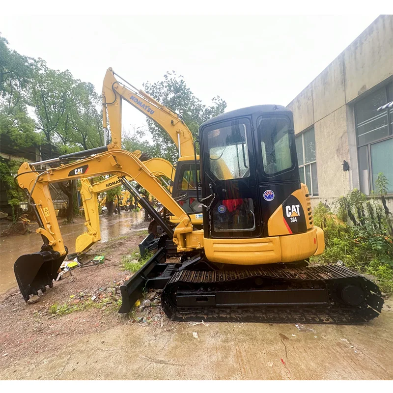 Used CAT 304 excavator hydraulic caterpillar excavadora cat 304 cr CAT mini digger crawler track with swing boom