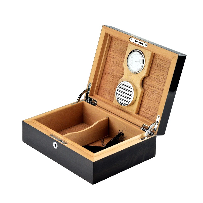 New Design Wood Cigar Cabinet Humidor wooden storage box With spacer strip custom humidor cigar box cabinet