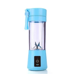 380 ml Mini Portable Blender Cup Electric Fruit Juicer Extractor Machine Rechargeable Juice Maker Dispenser Bottles 150W 6 Blade