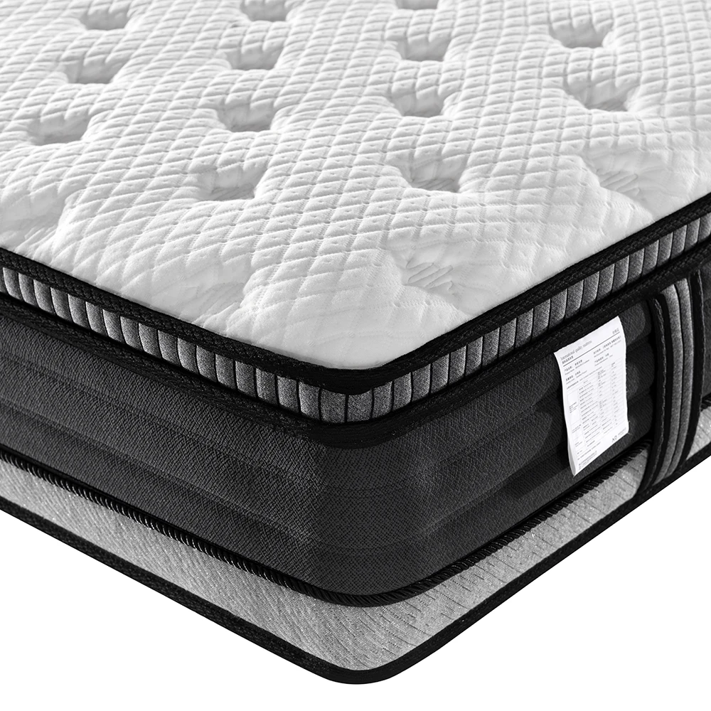 made in china 180*200 Factory custom Pressure Relieving Twin King Size 10 Inch Hybrid Pocket Spring Mattress in a box