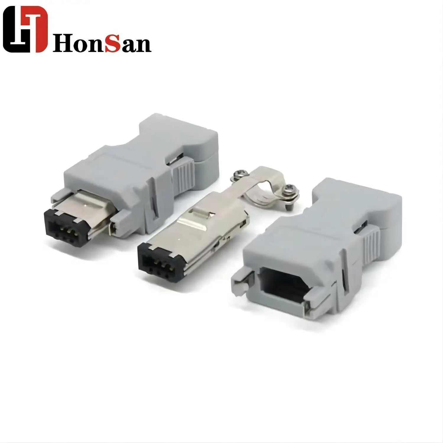 10Pin plug SM-10P IEEE 1394  MR-JEJ3J4 servo drive CN2 10core encoder cable connector for Panasonic Yaskawa Siemens Mitsubishi