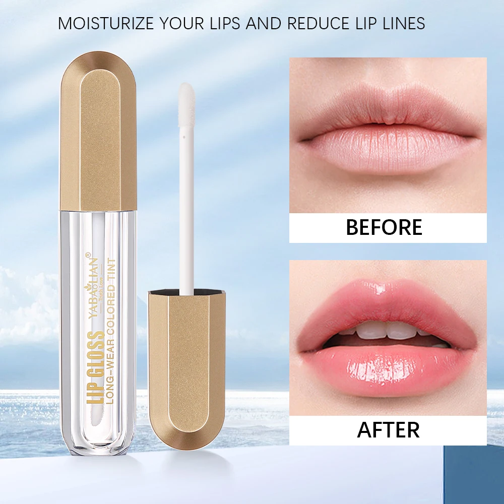 Romantic Luxury Matte Lip Gloss Lip Balm Professional Makeup Cosmetic Long-lasting Liquid Lipstick Transparent Waterproof Female